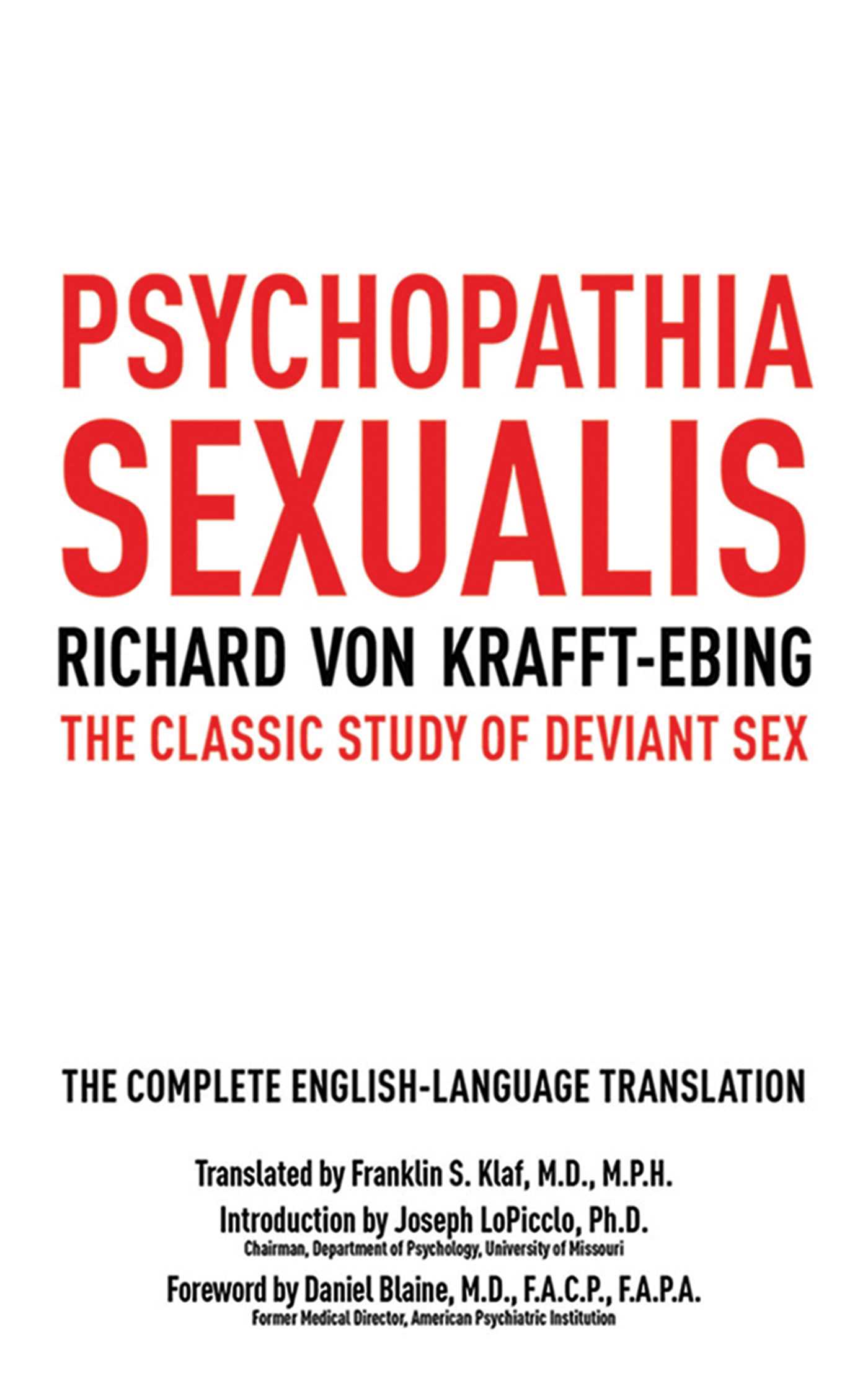 Psychopathia Sexualis – Richard von Krafft-Ebing